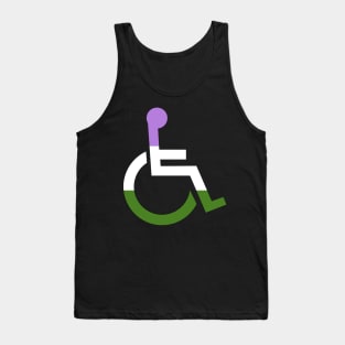 Disabled Genderqueer Pride Tank Top